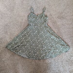Old Navy Green Floral Mini Dress